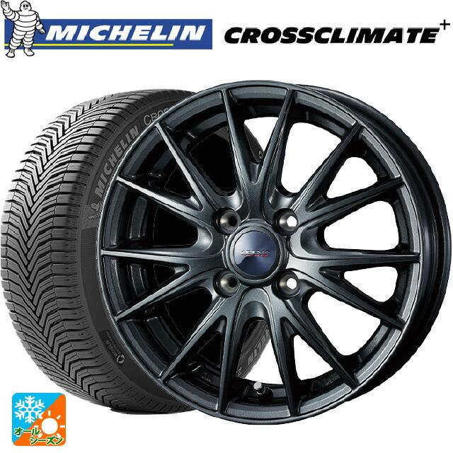 CROSSCLIMATE - 貨物輸送無料 オールシーズンタイヤホイールセット 165/65R15 85H XL ミシュラン 置き目品 クロスクライメイトプラス ウェッズ ヴェルバ スポ 自動車-車、バイク、自転車