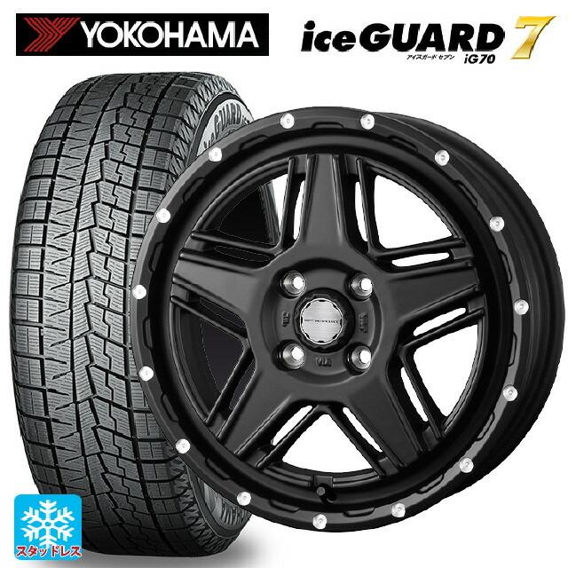 送料無料 スタッドレスタイヤホイールセット 165/55R15 75Q ヨコハマ アイスガード7(IG70) # ウェッズ マッドヴァンス07 15-