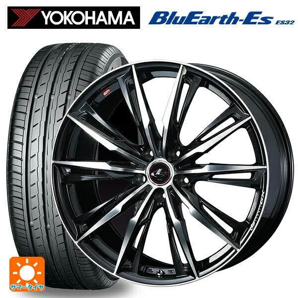 BluEarth - 貨物輸送無料 サマータイヤホイールセット 245/40R18 93W ヨコハマ 青味地べたEs ES32 ウェッズ レオニス GX 18-8J
