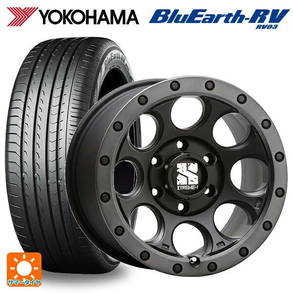 送料無料 サマータイヤホイールセット 195/60R16 89V ヨコハマ ブルーアース RV03 エムエルジェイ エクストリームJ XJ03 16-