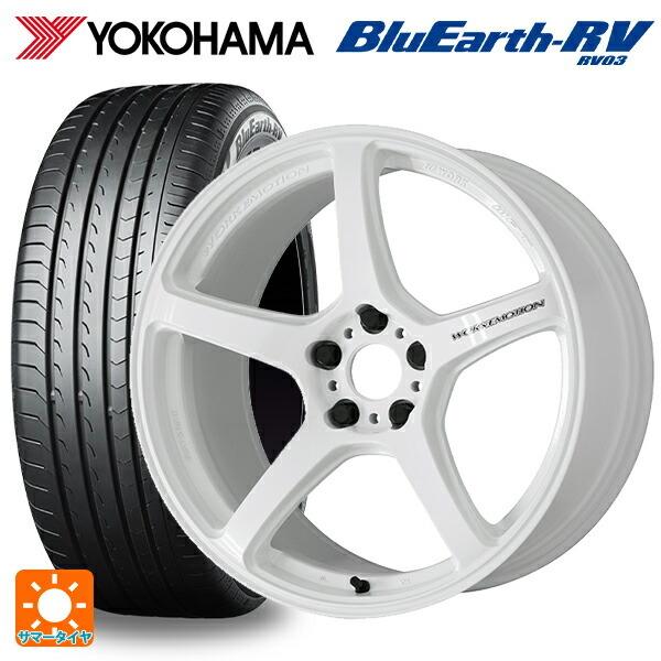 BluEarth - 貨物輸送無料 サマータイヤホイールセット 225/60R18 100H ヨコハマ 青碧地びた RV03 # 細工物 情感 T5R 18-7.5J 自動車-タイヤ、ホイール-夏タイヤ、ホイールセット