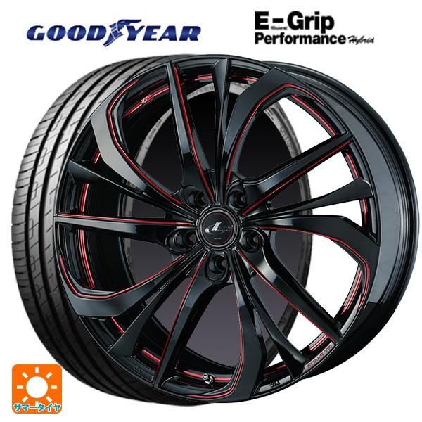 公式サイト 通販 エフィシェントグリップパフォーマンス 91w 小西タイヤ店 Te 91w サマータイヤホイール4本セット 215 45r17 自動車 7j 215 45r17 レオニス ウェッズ Bk Sc Red グッドイヤー 夏タイヤ ホイールセット