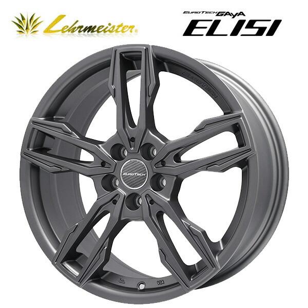 送料無料！ユーロテック ガヤ エリージ マットチタニウム 16×6.5 +45 5/108 新品ホイール1本