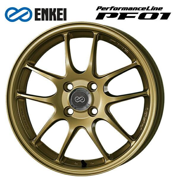 ENKEI - エンケイ 演戯生産ライン PF01 ゴールド 16×6.5 +42 4/100 新品銀輪1本