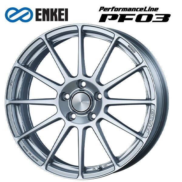 ENKEI - エンケイ 演戯生産ライン PF03 スパークルシルバー 16×6.5 +45 5/114.3 新品銀輪1本