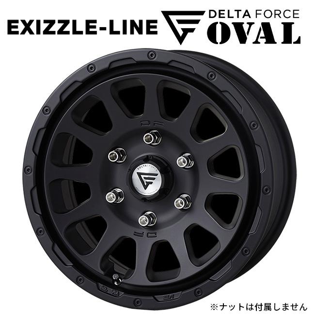 デルタフォース オーバル　１７インチ　ホイール4本セット 楽天市場】4本セット デルタフォース オーバル 17X7.0J 5/114.3