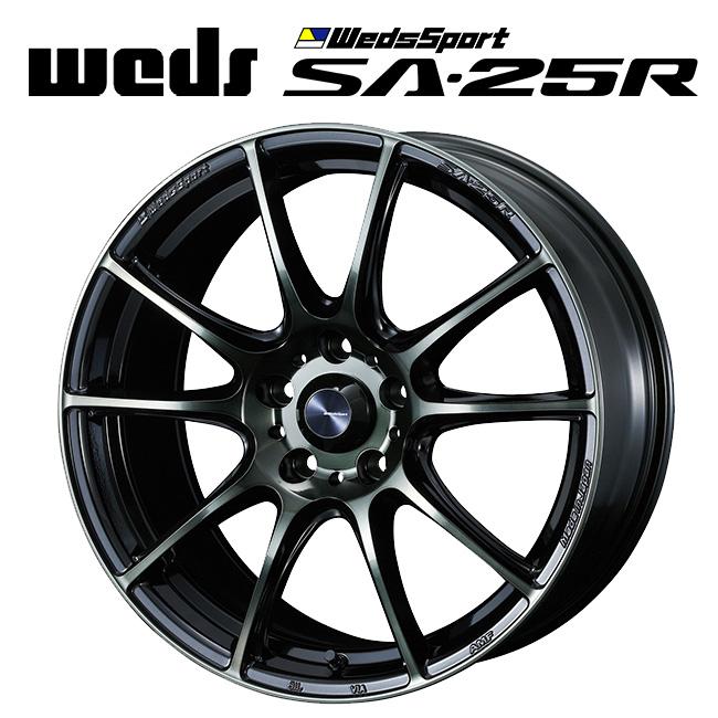 【送料込】ウェッズスポーツ SA-25R カラー:WBC 17インチ WEDS（ウェッズ） ウェッズスポーツ SA25R WBC 17×7 +53 5/114.3 73