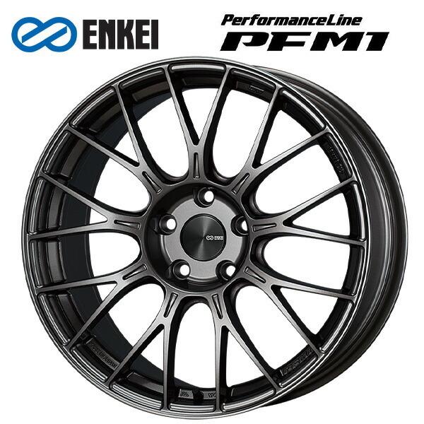 ENKEI - エンケイ 演戯生産ライン PFM1 まっ黒いしろがね色 16×6.5 +45 4/100 新品銀輪1本