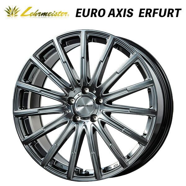 ユーロアクシス エアフルト クロームハイパーブラック 18×8 +43 5/112 66.6 新品ホイール1本　