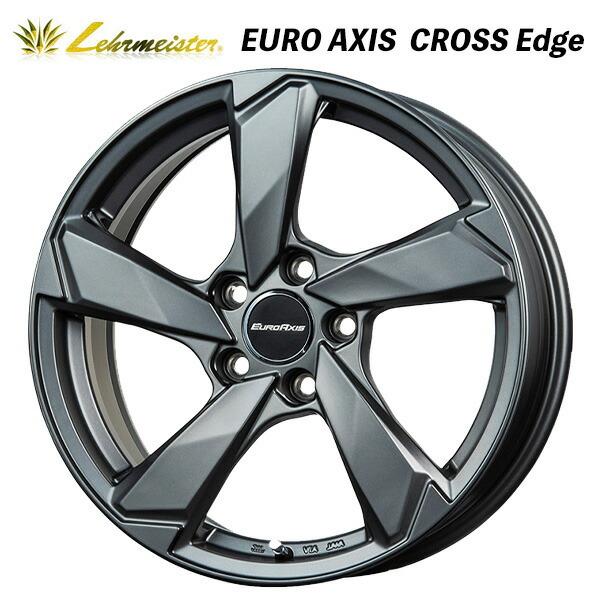 ユーロアクシス クロスエッジ マットチタニウム 17×6.5 +39 5/100 57.1 新品ホイール1本　