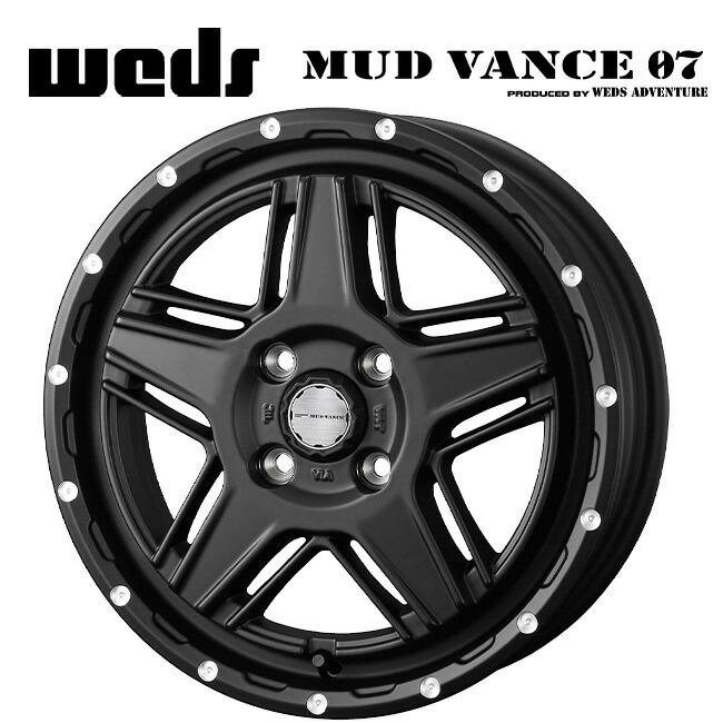 WEDS（ウェッズ） マッドヴァンス07 FULL MAT BLACK 14×4.5 +45 4/100