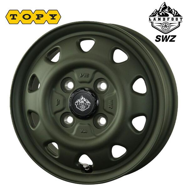 トピー ランドフット SWZ OD 14×4.5 +45 4/100 67 新品ホイール1本