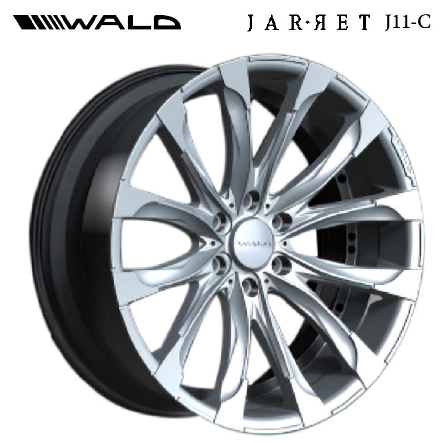 WALD ジャレット J-11C ハイパーシルバー 22インチ 139.7 6穴 ヴァルド ジャレット J 11C ハイパーシルバー 22×10.5 -5 6/139.7 106