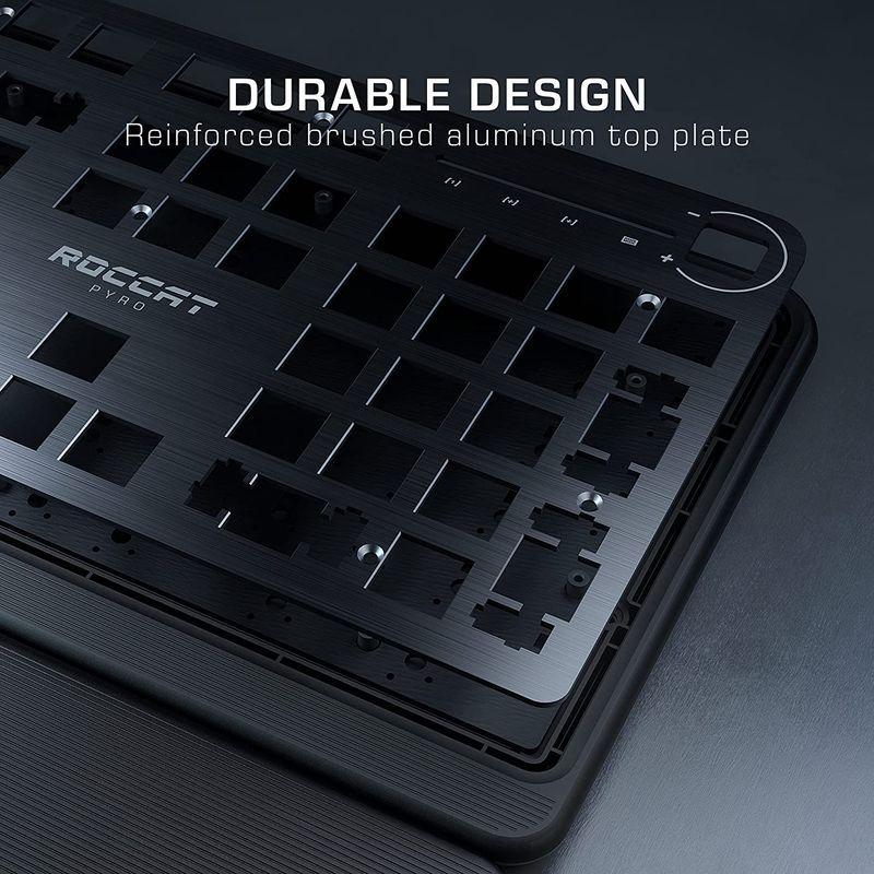 Roccat Pyro メカニカル Rgb ゲーミングキーボード リニア 赤軸 Us英語配列 ドイツデザイン Roc 12 622