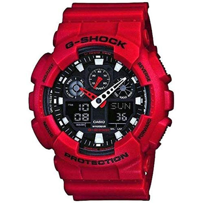 新品未使用！ カープ 救助隊 広島 G-SHOCK Combination 20気圧防水 アナデジウォッチ メンズ向 GA100B-4A X-Large 【2406091416】(12549円)