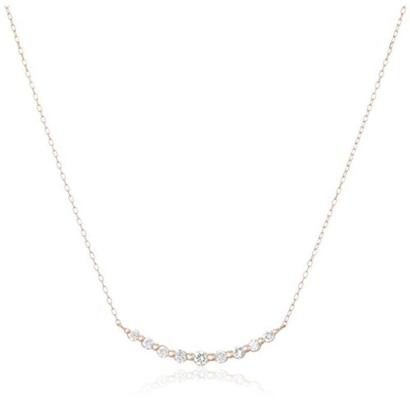 ディーコレクション D-COLLECTION 18金ピンクゴールド ダイヤネックレス 0.2ct DN11359BPG(18857円)