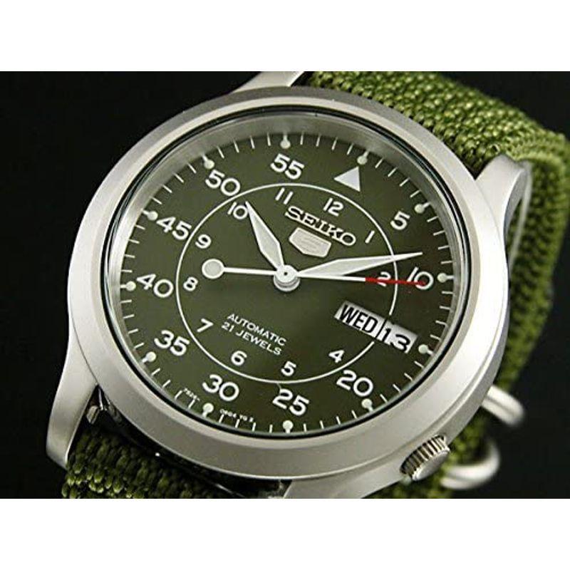 新品未使用！ セイコー SEIKO 5 腕時計 自動巻き 海外モデル ミリタリー カーキ グリーン SNK805K2 メンズ 逆輸入品 【Z3379320823】(17625円)