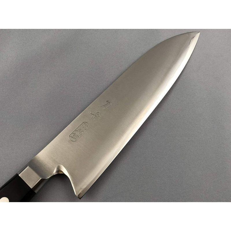 刀舟技研 三徳包丁 「刀舟 粉末ハイス鋼」 180mm 三徳 (右利き用