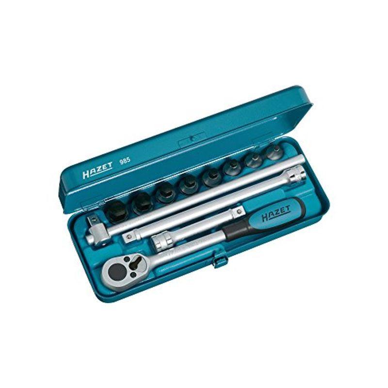 HAZET(ハゼット) ヘキサゴンソケットレンチセット 985 差込角:12.7mm 12点 1セット