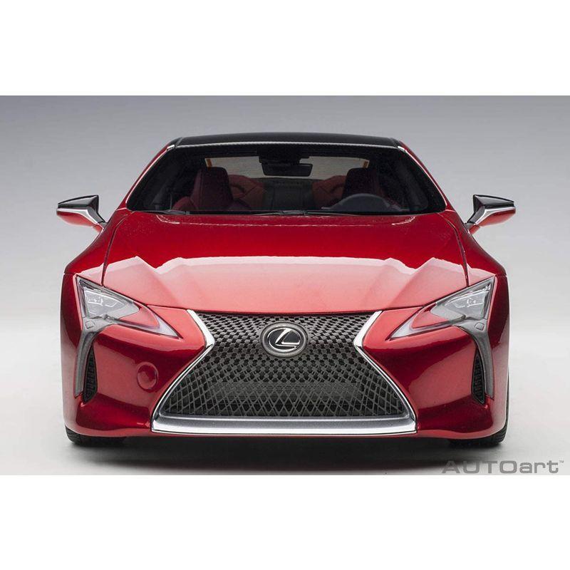 レクサス LC500 メタリックレッド インテリアカラー ダークローズ