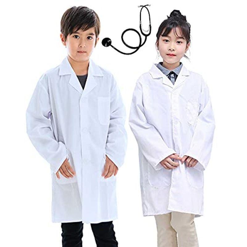 聴診器セット Monoii お医者さんごっこ 白衣 キッズ ハロウィン 医者 コスプレ 子供 なりきり ドクター 衣装 科学者 仮装 子ど T9o8nu8i31 ゲーム おもちゃ 1 Pact Fr