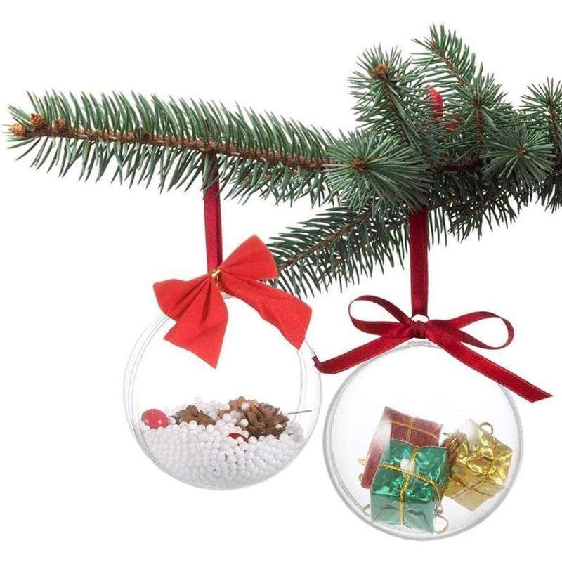 クリスマスクリアつまらないもの透明なボールプラスチック製の充填可能な球体の飾りクリスマスツリー 家の装飾 結婚式 誕生日 パーティー ギフト K Tショップ 通販 Yahoo ショッピング