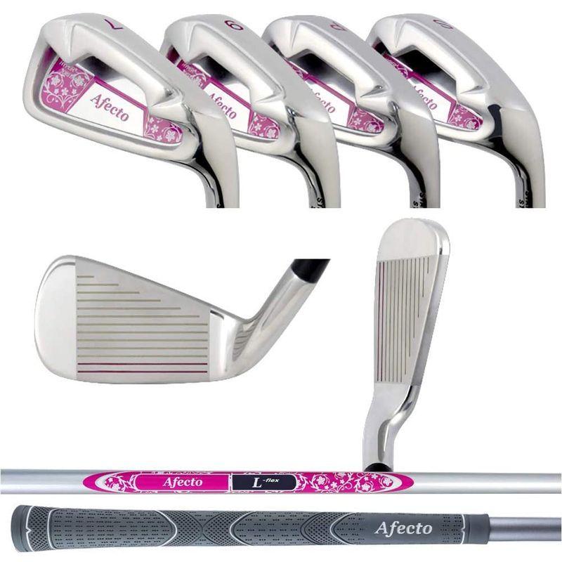 右利き用 Afecto （アフェクト）レディース ゴルフセット クラブのみ 8本セット(1W/5W/7U/7I/9I/PW/SW/パター) レディース Afecto アフェクト ゴルフセット クラブのみ 8本セット 1W/5W/7U/7I/9I/PW/SW/パター