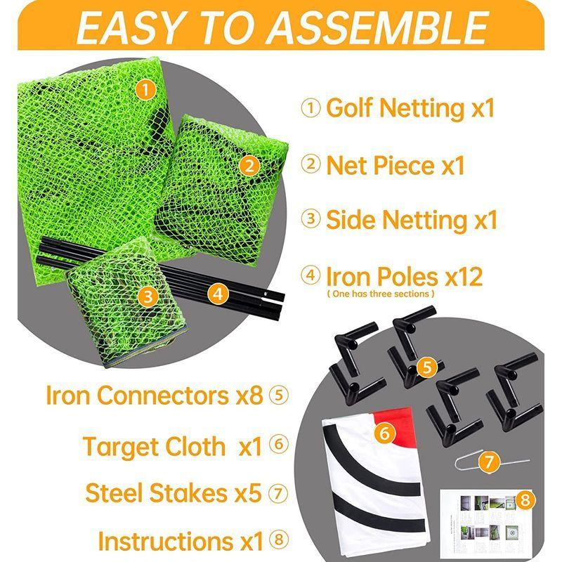 【値下げ中】 Galileo ゴルフネット ヒッティング ケージ 練習 ドライビングネット 屋内 屋外 高衝撃 ダブルバックストップ ターゲットトレーニン 【GMS2740511519】(97255円)
