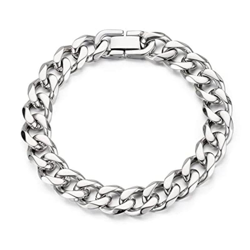 ファッション 幻想的 Burkhan 喜平 ブレスレット メンズ ブレスレット マイアミ ブレスレット ステンレス チェーン 人気ブレスレット 幅10 Mm 長1 0xkcmxhuli Boulevardrestaurants Com