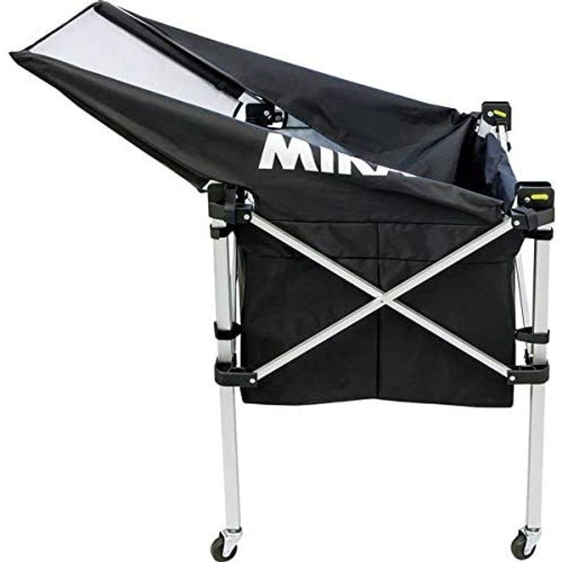 ミカサ(MIKASA) 折りたたみ式ボールカゴ(舟形)3点セットフレーム・幕体・キャリーケース ブラック AC-BC210-BK キャリーケース ブラック 幕体 MIKASA 折りたたみ式ボールカゴ 舟形 3点セットフレーム AC BC210 BK ナイロン