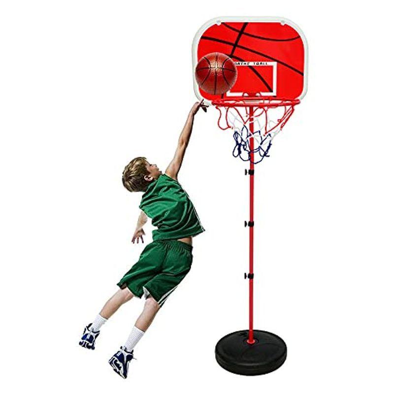 最高品質の 最新作 BQKOZFIN ミニ バスケットゴール バスケットボールセット 子供 こども用 室内 屋外 ボール付き 高さ調節可能 練習 バスケットボー sputnik-re.com sputnik-re.com