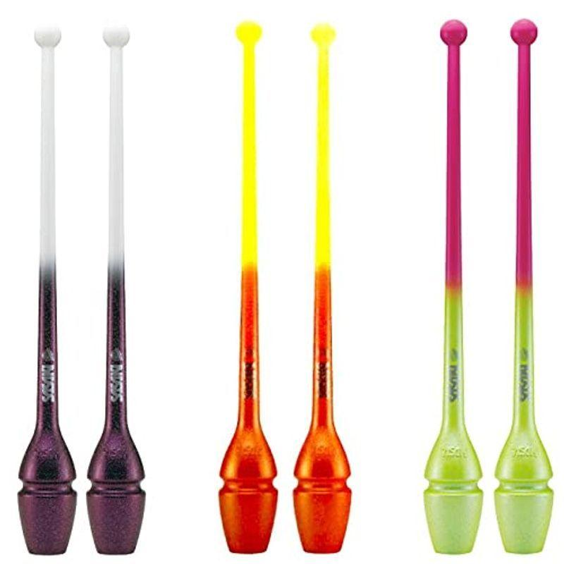 ササキ(SASAKI) 新体操 手具 ショートクラブ 国際体操連盟認定品 日本体操協会検定品 グラデーションラバークラブ(ショート) 長さ4