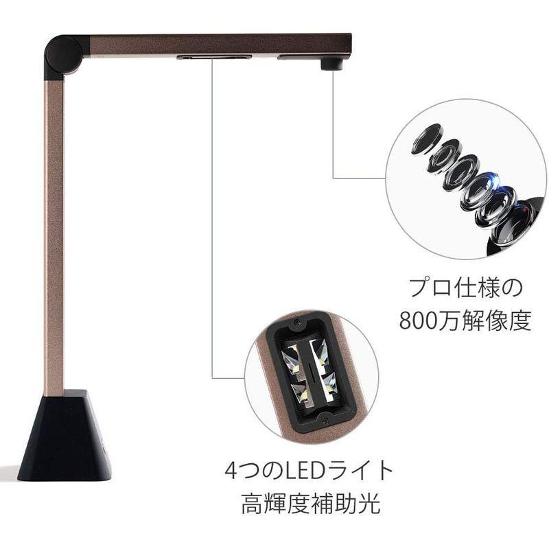 iOCHOW スキャナー S1 ドキュメントスキャナー 800万画素 非破壊 USB書画カメラ OCR 最大A3サイズ LEDライト オフィ スキャナー S1 ドキュメントスキャナー 800万画素 非破壊 USB書画カメラ OCR 最大A3サイズ LEDライト オフィ