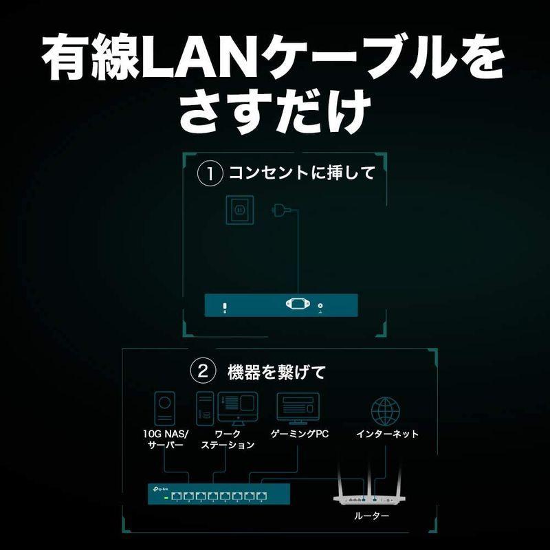 お買い得！ TP-Link 8ポート 全ポート10G対応 10G マルチギガビット アンマネージ プラグ＆プレイ スイッチングハブ TL-SX1008 【M6251665718】(22186円)
