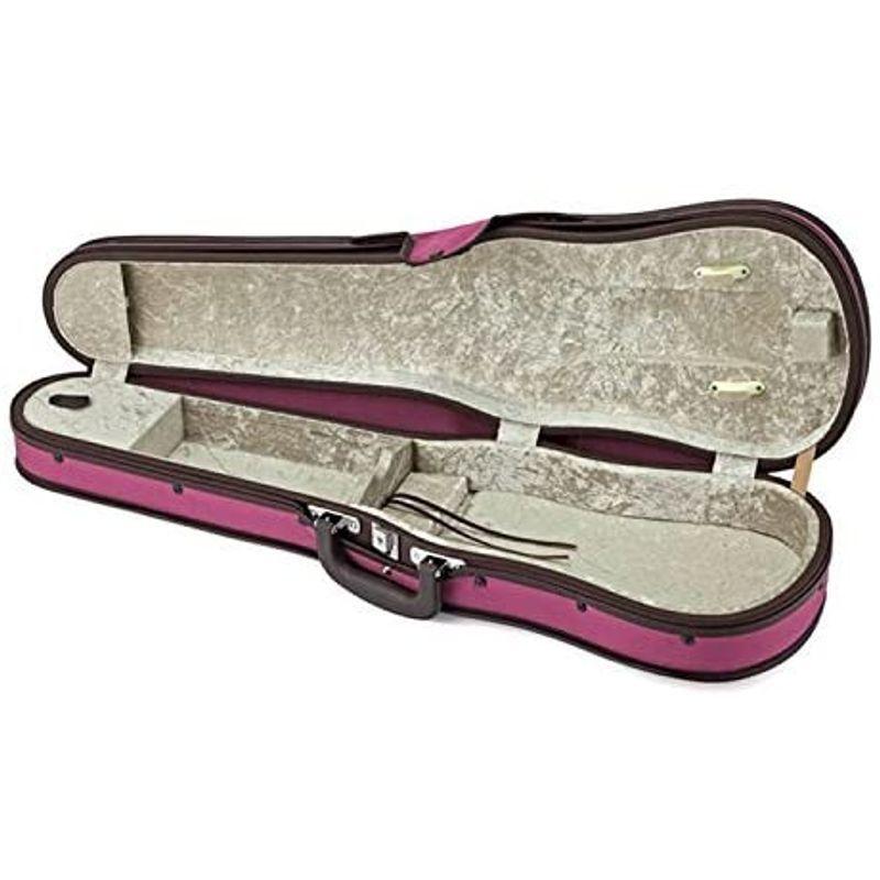 バイオリンケース 4サイズ用 東洋楽器 ULシェルR ダークピンク