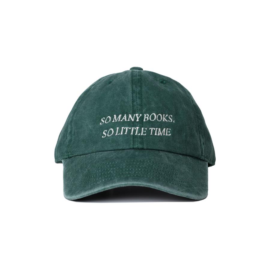 SO MANY BOOKS , LITTLE TIME EMB CAP (BLACK/NAVY/DARK GREEN