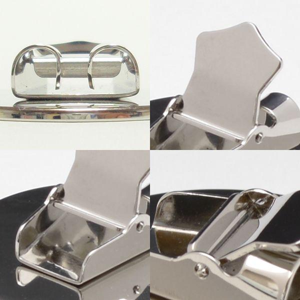 ループタイ製作用紐・金具×1セット 剣先銀色 金具大型台皿ストッパー