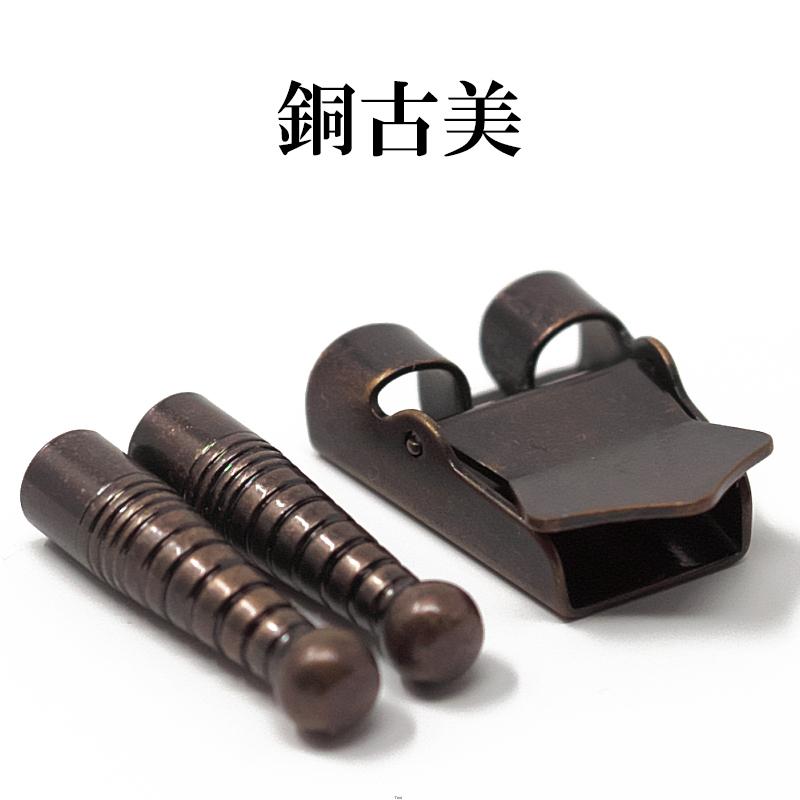 ループタイ剣先・留め金具×１０セット 金具ストッパー付き 剣先・金具色選択 クリックポスト発送(ポスト投函　時間指定不可)_8