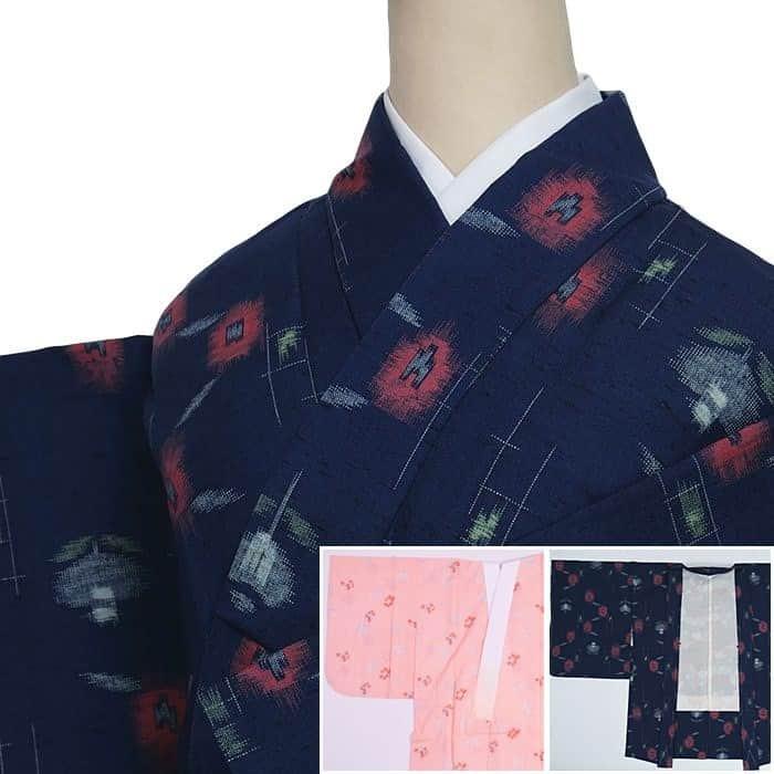 ウールアンサンブル着物＆羽織　ほぼ新品　目玉セール お仕立て上がり】 ウールアンサンブル 着物 羽織 アンサンブル 2点