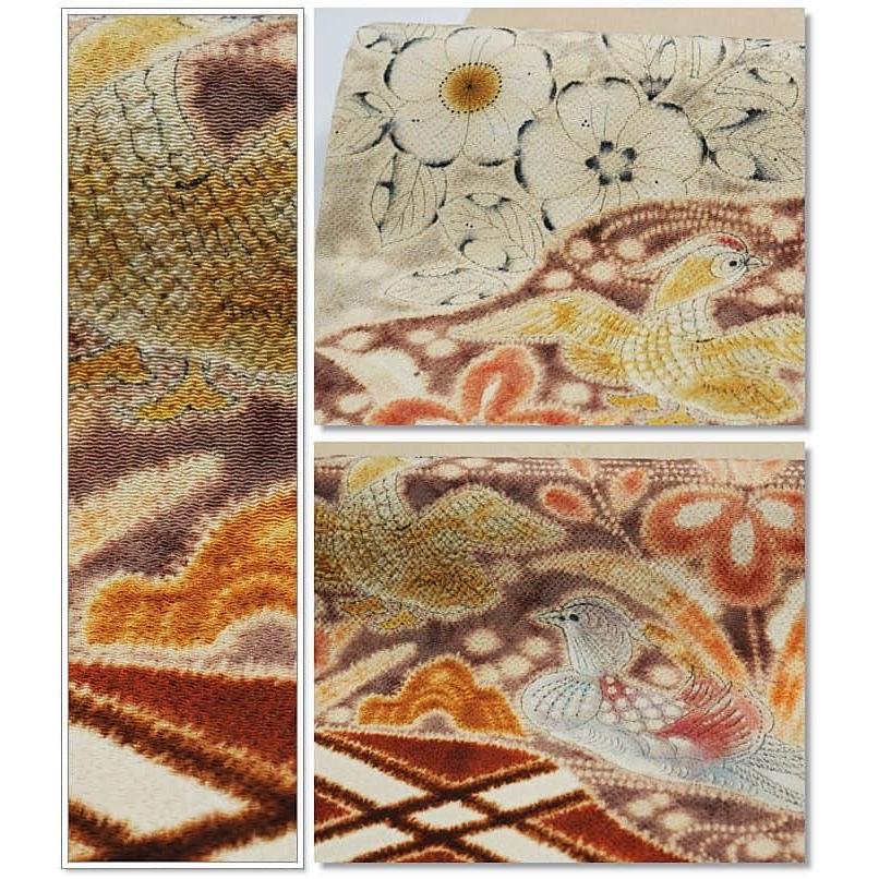 初代「久保田一竹」未使用品 袋帯 美品 一竹辻が花 絞り 仕立て上がり