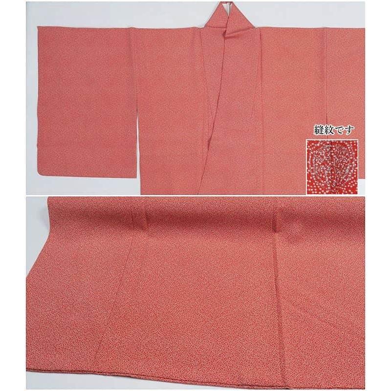 江戸小紋袷 染め小紋 無地着物 リサイクル 色無地 身丈159cm 裄63cm M