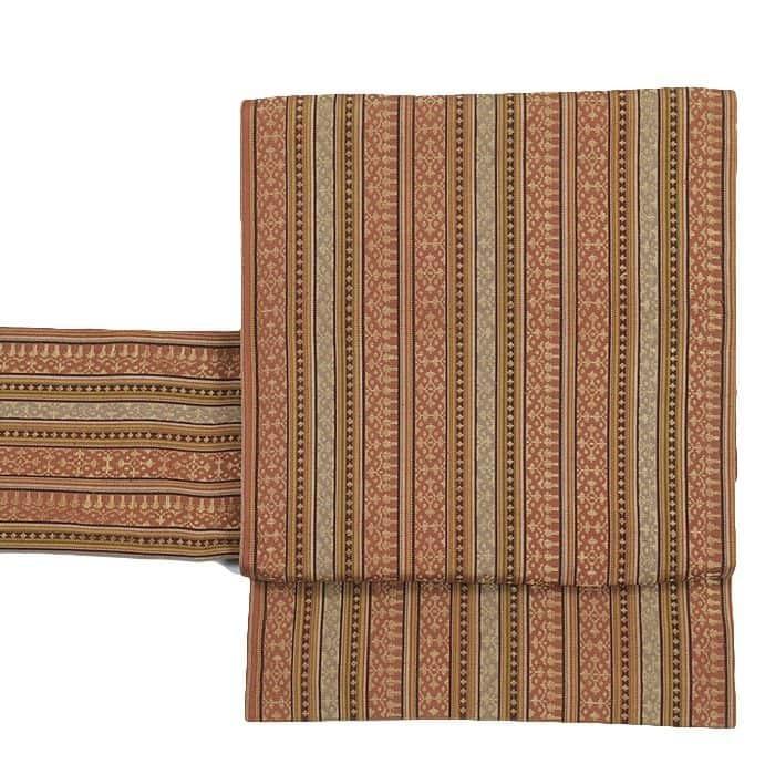 袋名古屋帯 リサイクル 京袋帯 名古屋帯 リバーシバル 全通柄 お稽古  