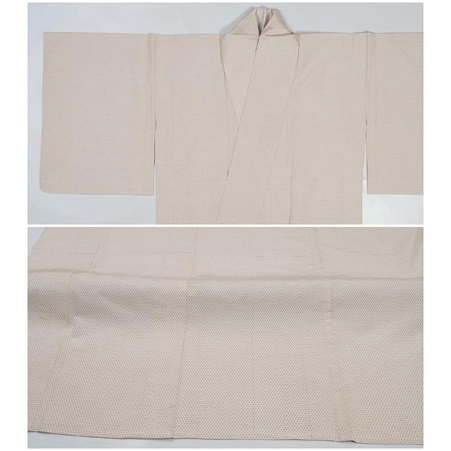 リサイクル つむぎ 夏物 夏着物 紬単衣 十字絣 経緯絣 逸品 白 リサイクル つむぎ 夏物 夏着物 紬単衣 十字絣 経緯絣 逸品 白