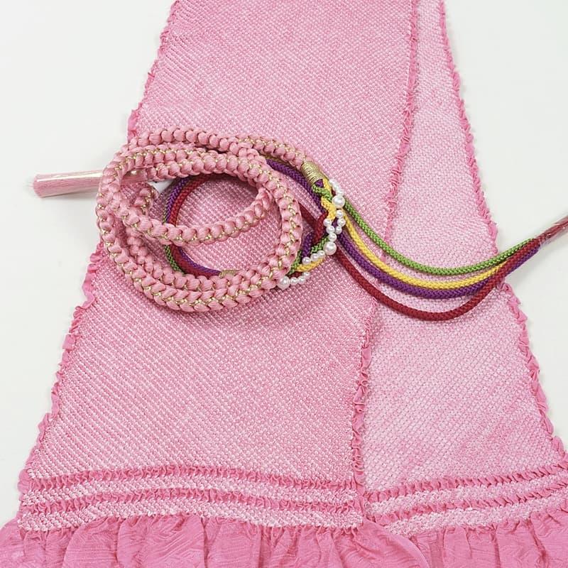 帯締め 帯揚げ セット 友禅染め 総絞り帯揚げ 帯締めセット 正絹