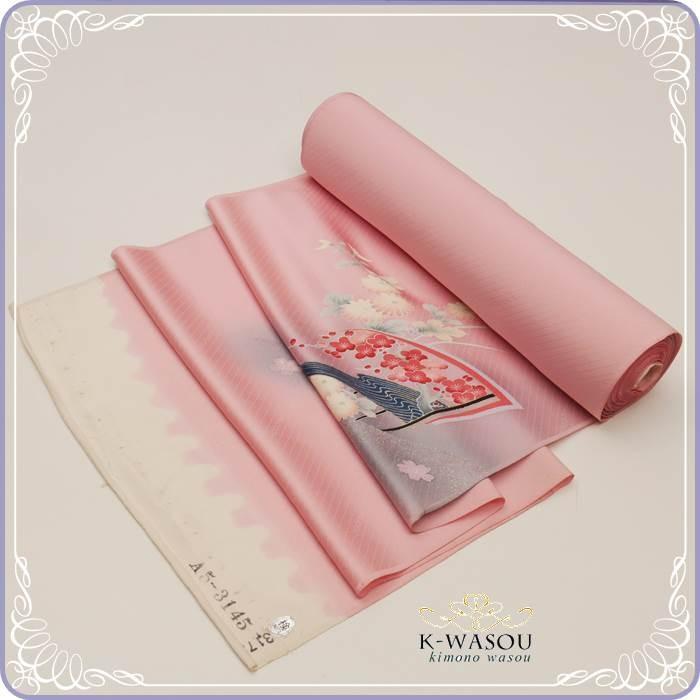 付下げ 反物糸目友禅染め 絵羽柄 付下げ反物 訳あり絹|リサイクル品