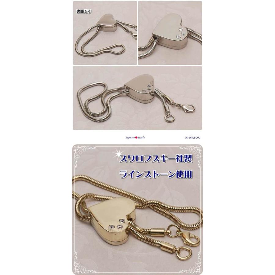 グローブホルダー チェーン式 ゴールド シルバースワロフスキー社製