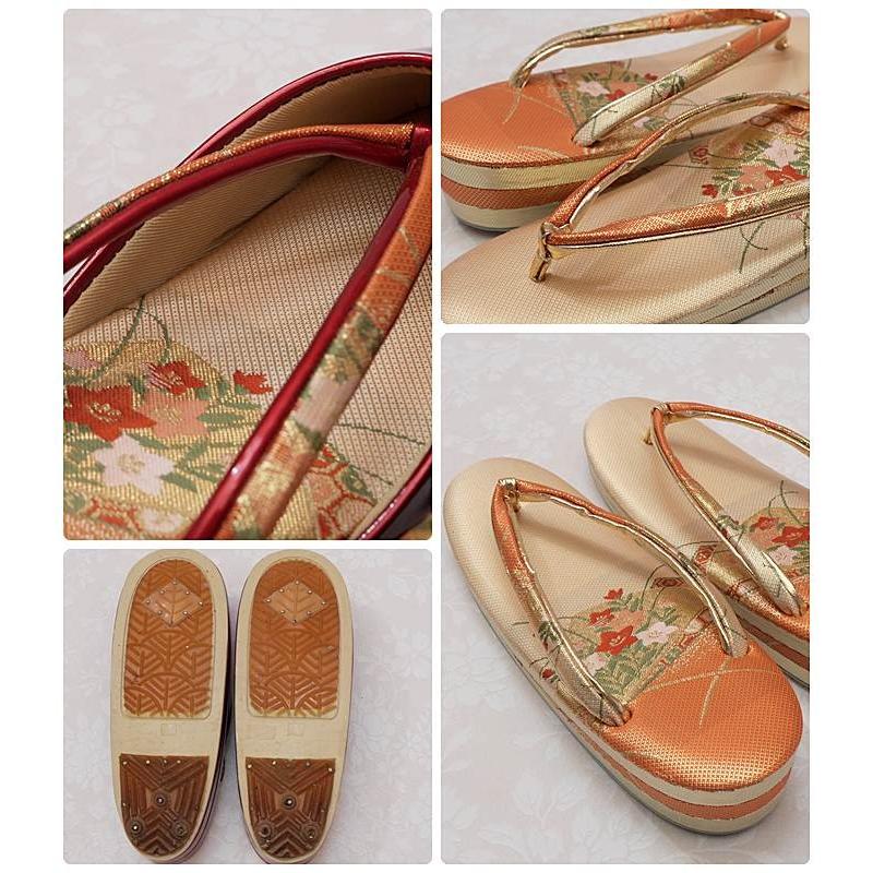 草履セット 佐賀錦」リサイクル草履バックセット織物生地 バック草履に