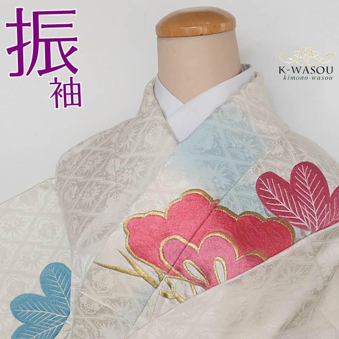 振袖 襦袢セット」リサイクル振袖襦袢セット 総刺繍襦袢セット