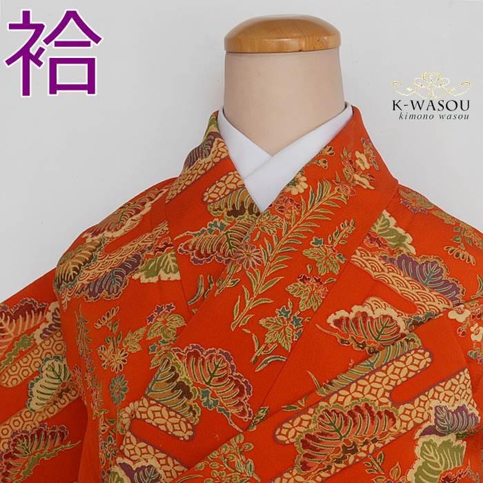 小紋 紅型 着物」リサイクル 染め小紋袷 絹 身丈156cm Mサイズ 