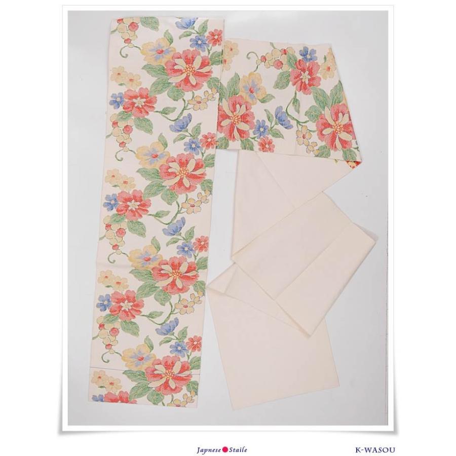 名古屋帯 リサイクル 八寸名古屋帯 カジュアルの洒落名古屋帯 a2m5